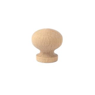 Gałka drewniana meblowa okrągła z mufą  ∅ 28 mm -  GD00150