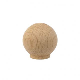 Gałka drewniana meblowa okrągła z mufą  ∅ 35 mm -  GD00054