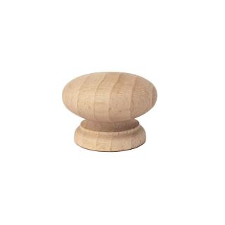 Gałka drewniana meblowa okrągła z mufą  ∅ 40 mm – GD00057