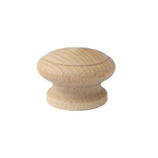 Gałka drewniana meblowa okrągła z mufą  ∅ 44 mm – GD00051