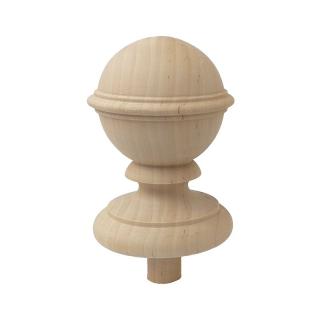 Gałka wieszak drewniany  ∅ 80 mm kula -  GD00300