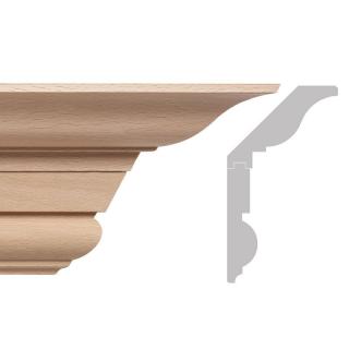 Gzyms drewniany rzeźbiony sztukateria 130x73x1200 mm  EM00427