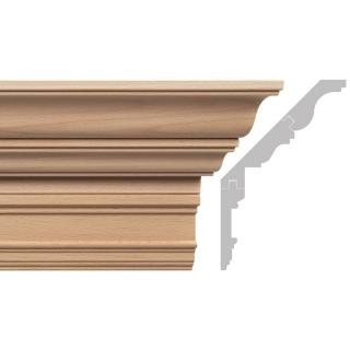Gzyms drewniany rzeźbiony sztukateria 180x120x1200 mm EM00429