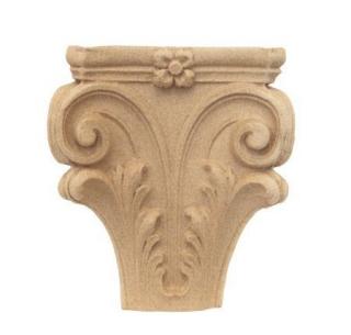 Kapitel głowica, podpora z pyłu drzewnego 130xH150 x45mm  F560286