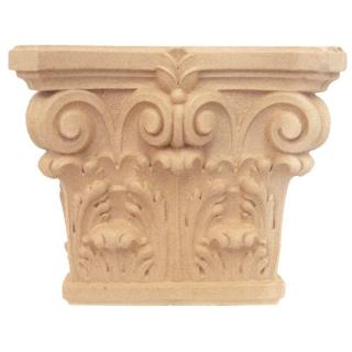 Kapitel głowica, podpora z pyłu drzewnego 310xH290x65 mm  F560406