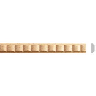 listwa drewniana rzeźbiona 10x6x1200 mm EM00140