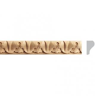 listwa drewniana rzeźbiona 16x9x1200 mm EM00200