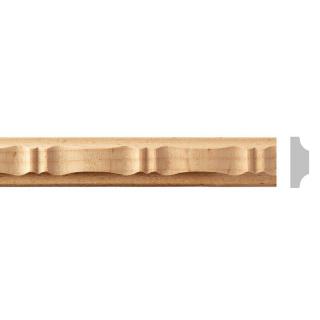 listwa drewniana rzeźbiona 25x6x1200 mm EM00137