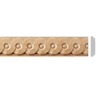 Listwa drewniana rzeźbiona 26x6x1200 mm  EM00232