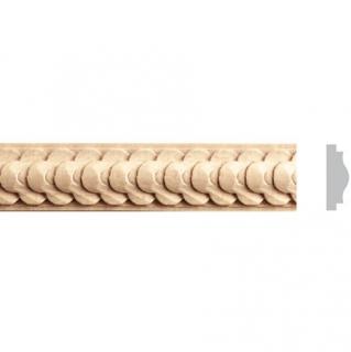 listwa drewniana rzeźbiona 28x8x1200 mm  EM00193