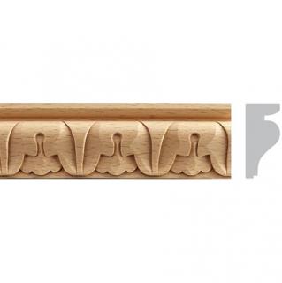 Listwa drewniana rzeźbiona sztukateria 43x20x1200 mm   EM00205