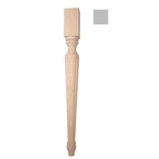Noga drewniana do stołu ,konsoli  73x73x H740 mm Fluted F990033