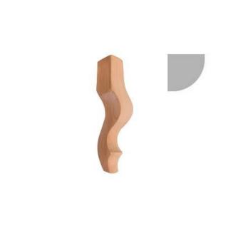 Noga , nóżka drewniana do mebli 42x42x H240 mm Ludwik F990002