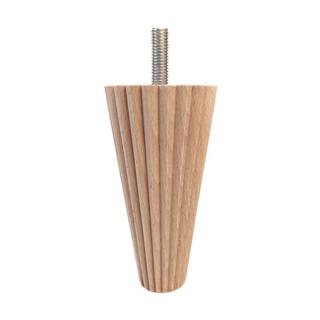 Noga, nóżka drewniana meblowa ryflowana ∅ 65xH 20 mm WY01026.NT