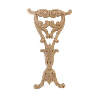 Ornament ażurowy aplikacja z pyłu drzewnego 150xH270mm  F560337