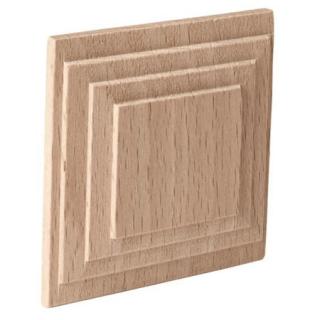 Ornament  narożnik, pilaster drewniany 60x60x10 mm -  EM4023B