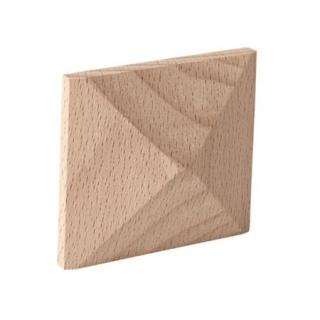 Ornament  narożnik,  piramida drewniana 50x50x12 mm - EM4002C