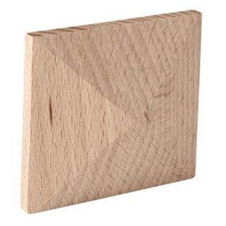 Ornament  narożnik, piramida drewniana 80x80x20 mm - EM37070