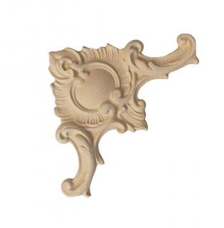 Ornament narożnik z pyłu drzewnego 245xH155 mm  F560249