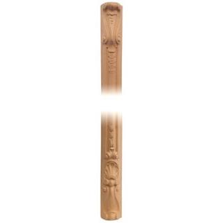 Pilaster, ornament z pyłu drzewnego 75x45x1900 mm F560523