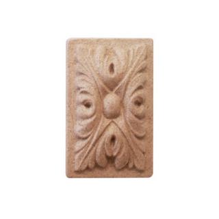 Rozeta ornament  z pyłu drzewnego 35x55x11mm  F560354