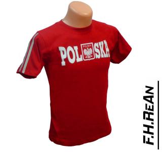 KOSZULKA POLSKA - 100% BAWEŁNA!! rozm.74cm-152cm