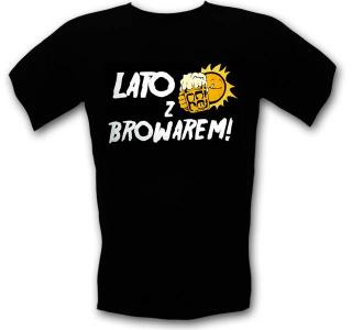 Śmieszna koszulka Lato z Browarem