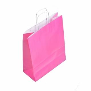 Torby Lakierowane 250x110x320mm Różowe