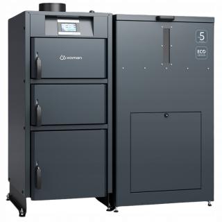 Kocioł Kamen Pellet Kompakt Lux 20 kW zasobnik Prawy 5 klasa A+ Ecodesig