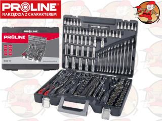 58217 Zestaw kluczy  1/4, 3/8, 1/2cala 3.5-32mm i płasko-oczkowe 8-19mm Proline