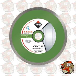 CEV200PRO  Ref.25913 Tarcza diamentowa uniwersalna do materiałów ceramicznych, obrzeże ciągłe Rubi CEV 200 PRO