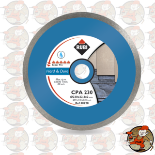 CPA180 SUPERPRO  Ref.30925 Tarcza diamentowa do materiałów twardych, obrzeże ciągłe Rubi CPA 180 SUPER PRO