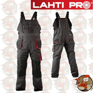 LPSR02 profesjonalne spodnie robocze na szelkach 267 gram LahtiPro w rozmiarze L(52)