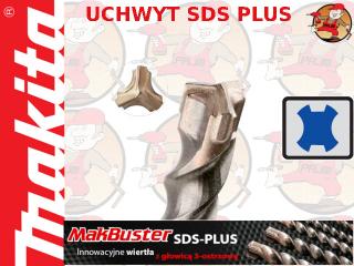 P-79413 MAKITA Wiertło 3-ostrzowe do betonu MAKBUSTER SDS PLUS 6x100x160mm