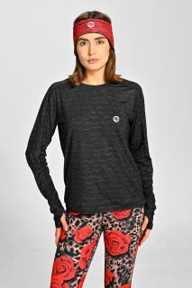 Bluza Basic Melange Black