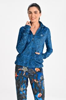 Bluza rozpinana premium z kapturem Blink Blue