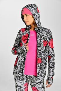 Bluza rozpinana premium z kapturem Ornamo Roses