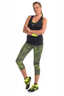 Getry Kolorowe Legginsy 3/4 Camo - OSTK-33