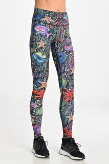 Legginsy petite z pasem Pro Mosaic Sea