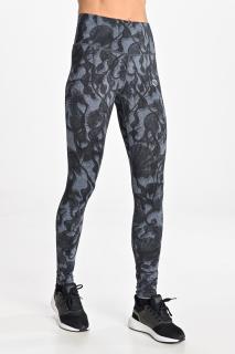 Legginsy regular z pasem Basic Ornamo Reef Grey