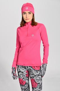 Ocieplana bluza ze stójką Zip GloPink