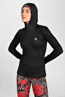 Termoaktywna bluza z kapturem Black