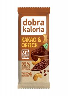 Baton Daktylowy Kakao  Orzech Bez Cukrów 35g