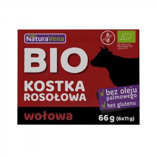 Bulion Kostki Wołowe Bezglutenowe BIO 66g