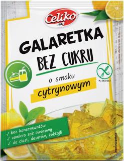 Galaretka Smak Cytrynowy Bez Cukru Bezglutenowa 14g