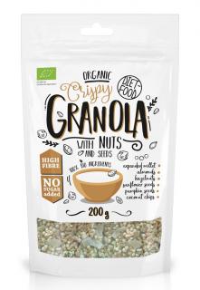 Granola Orzechowa Orzechy Laskowe I Migdały BIO 200g