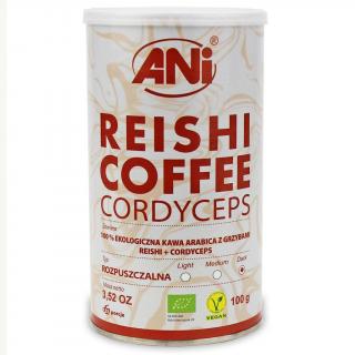 KAWA ARABICA Z GRZYBAMI REISHI + CORDYCEPS BIO