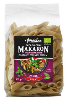 Makaron Penne Z Razowej Pszenicy Durum BIO 500g