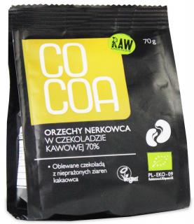 Orzechy Nerkowca w Czekoladzie Kawowej BIO 70g