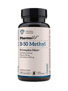 Witamina B-50 Methyl B-Complex Max+ 60 Kapsułek 40,2g